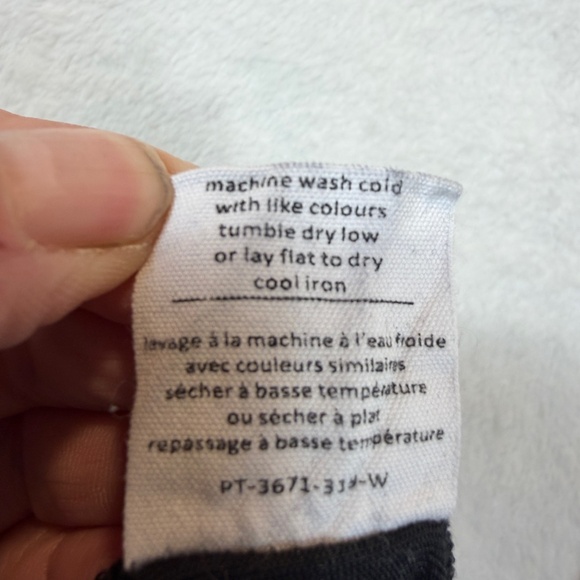 Oak & Fort Wide Leg Capri Pants Womens Size Small Black Faded Boho Modal - Picture 5 of 10